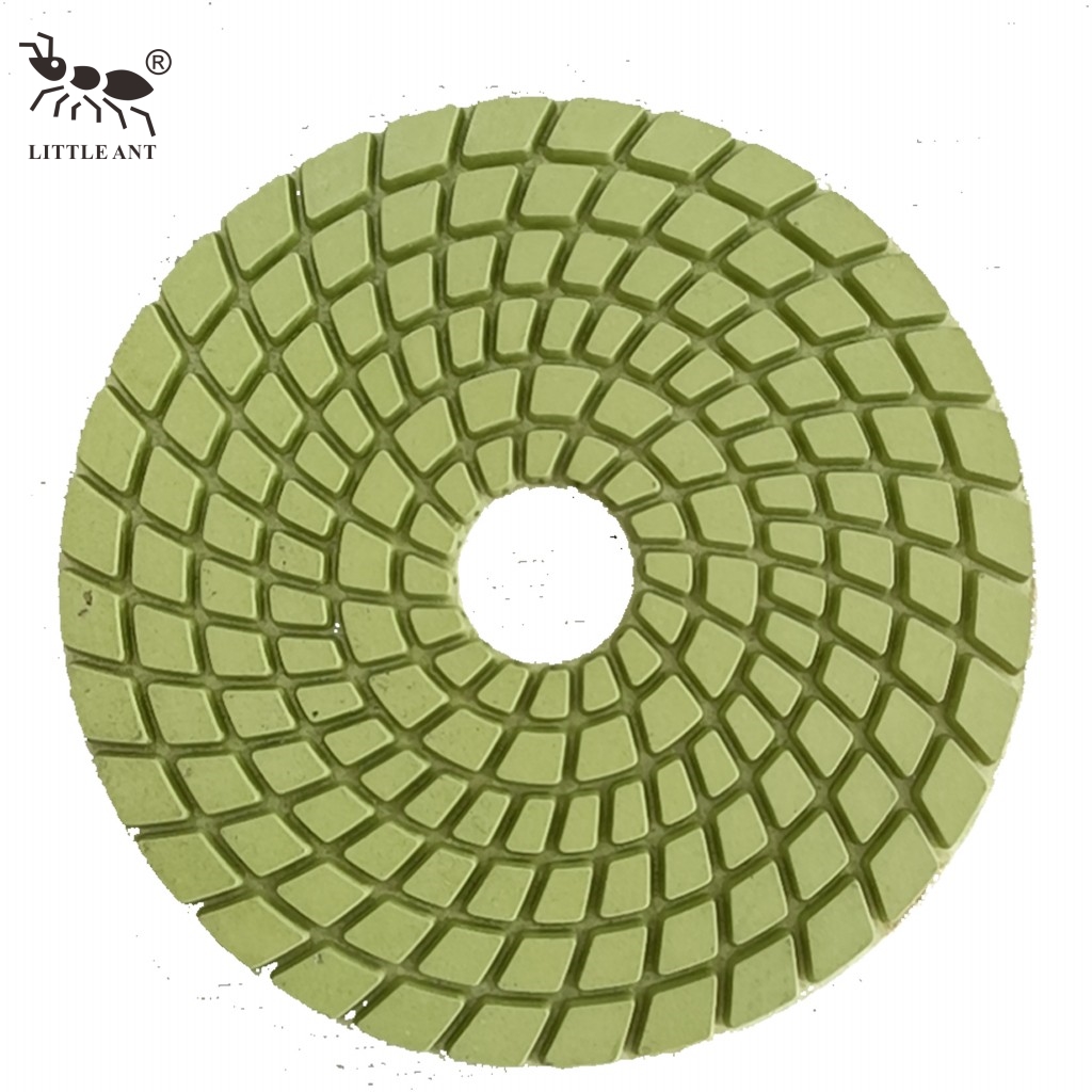 Little Ant 3inch 4inch 7inch Diamond Spirl Resin Resin Face True True Loch for Terrazzo Terrazzo Count