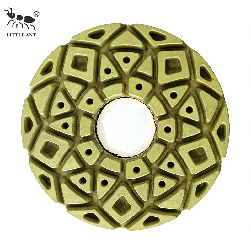 Little Ant Snail Lock 5inch 125mm Resin Edge Poching مع PVC Backer Granite Marble Terrazzo Quartz