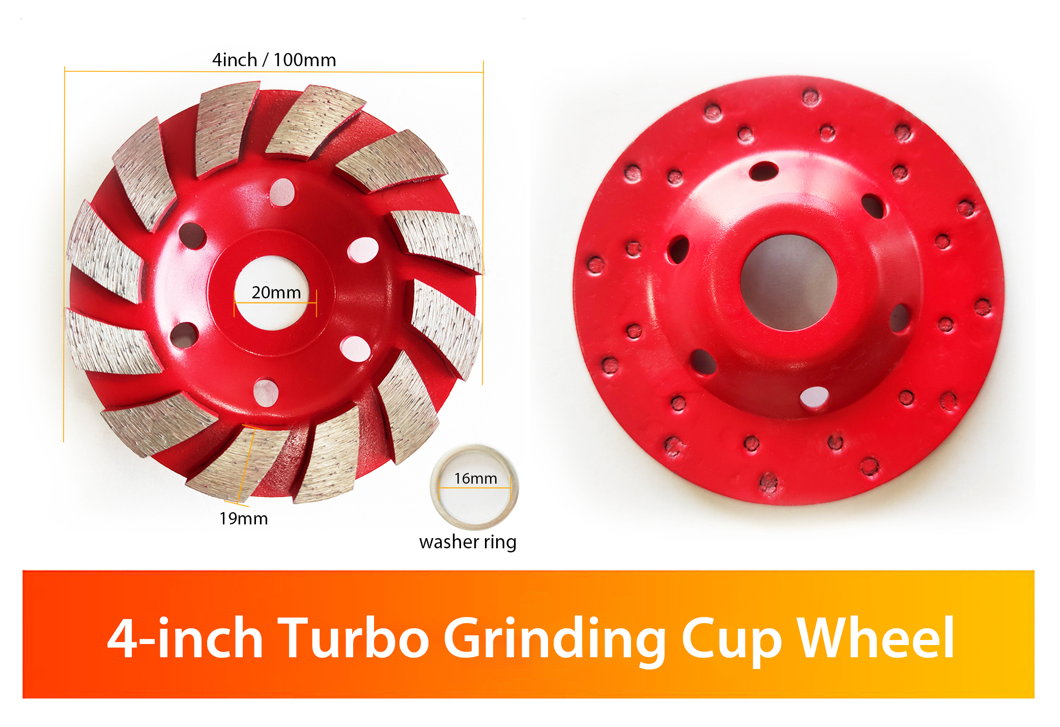 4 قطع من اللون