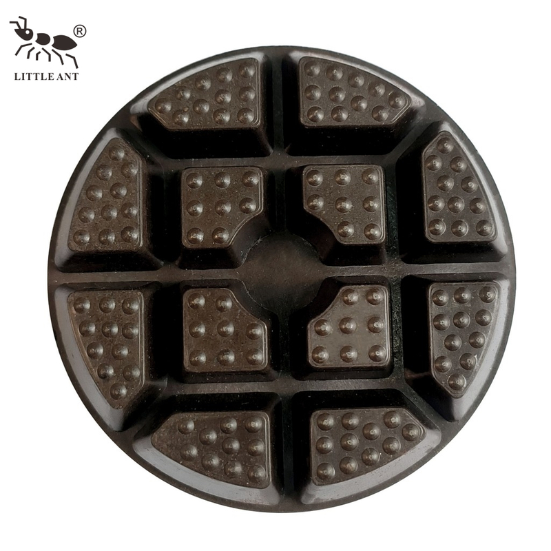 LITTLE ANT جديد 3 بوصة 4 بوصة ملك الثور 3 أنواع من الأشكال وسادة تلميع الأرضية الخرسانية الماسية