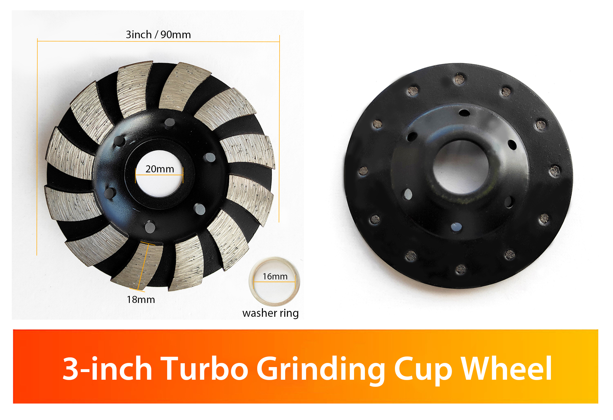 3 قطع من اللون